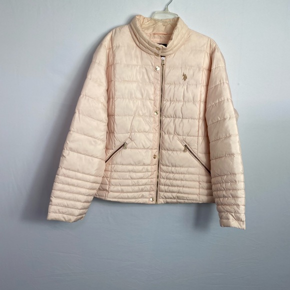 U.S. Polo Assn. Pink Blazer with Stand-Up Collar - Picture 1 of 5
